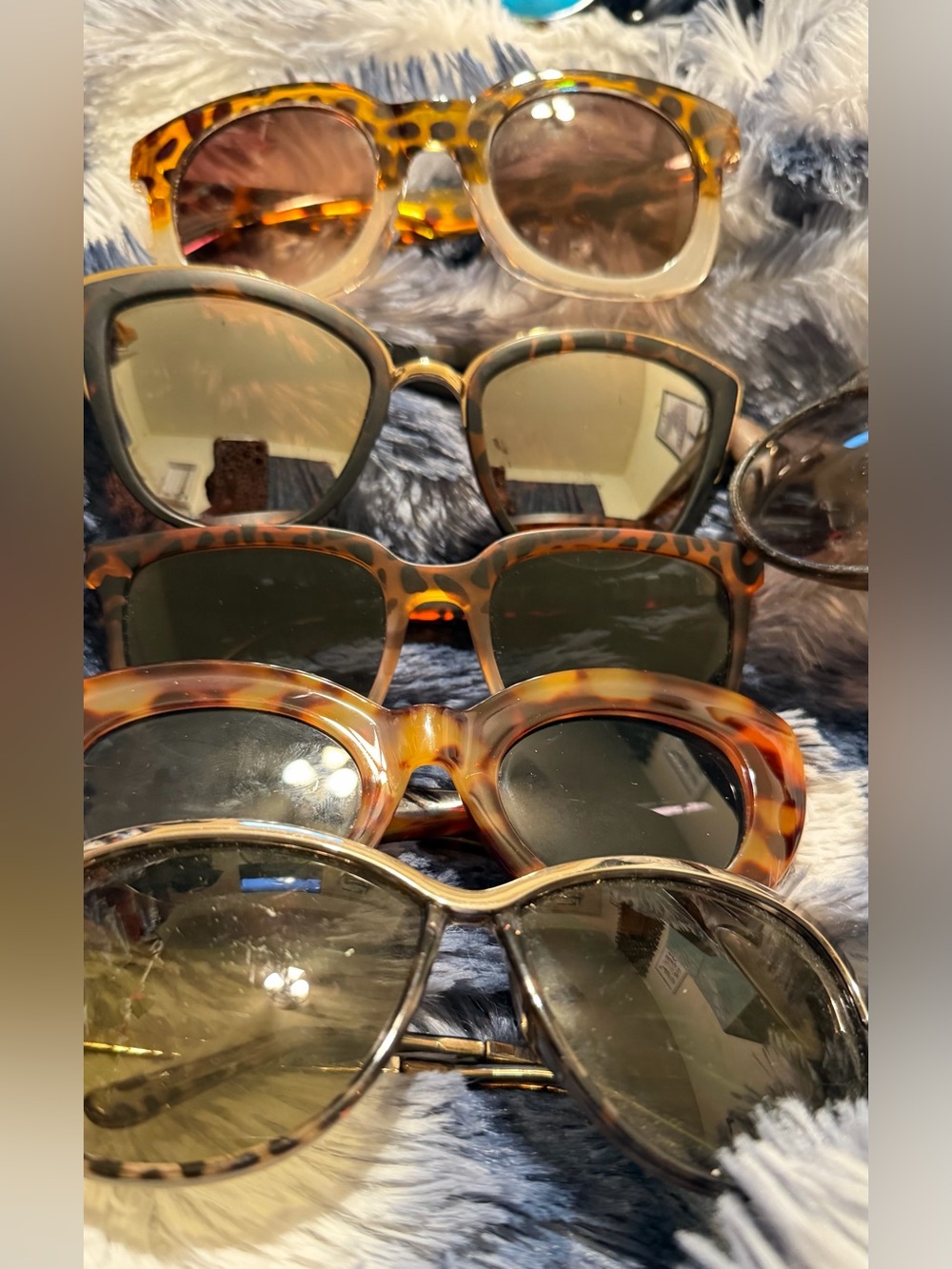 Tortoise Shell Animal Print Sunglasses Lot Ray-Ban + Stylish Eyewear